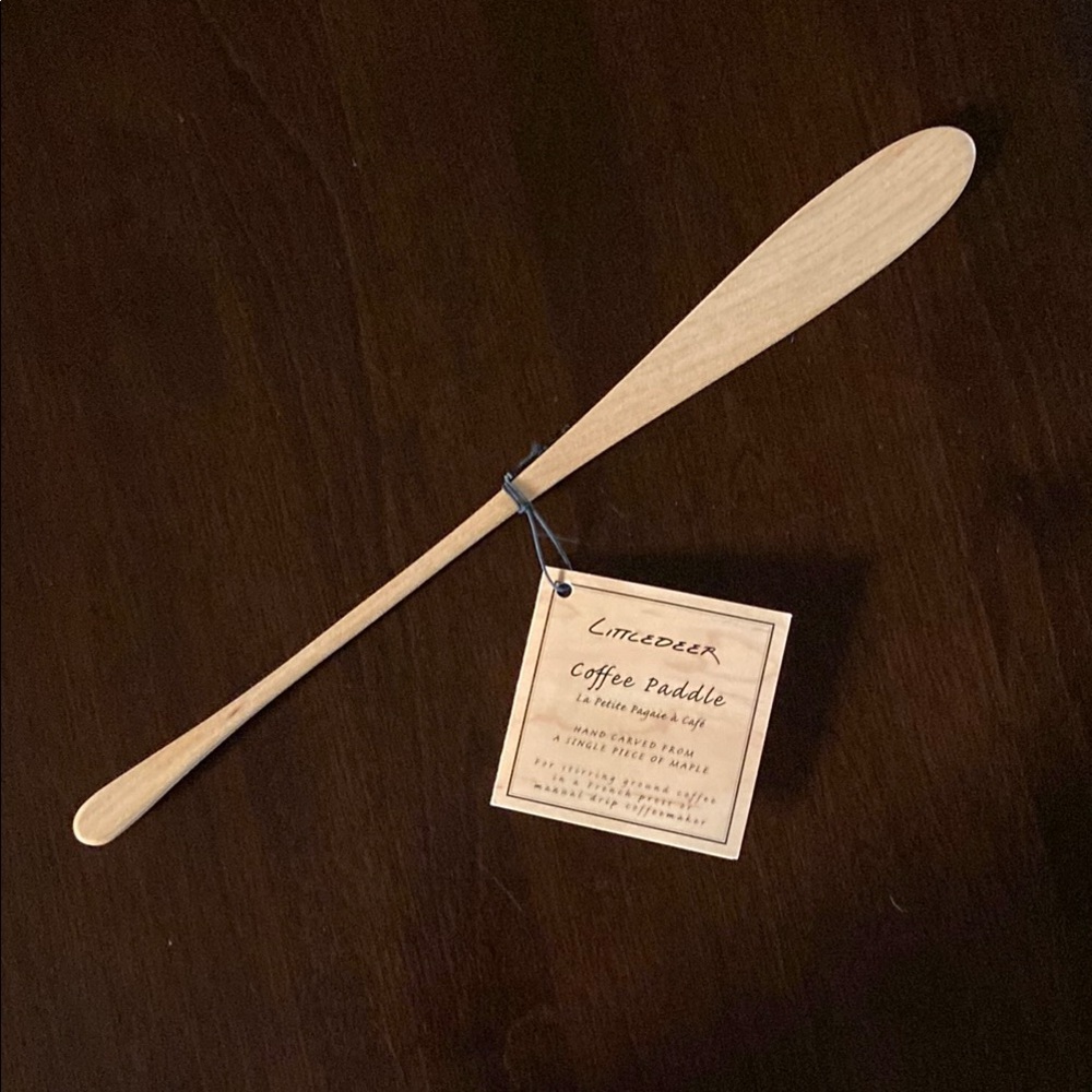 Wooden Coffee Paddle - Natural Brown